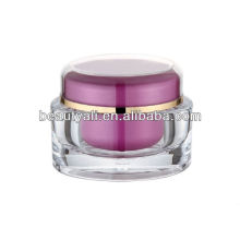 oval plastic acrylic cosmetic container